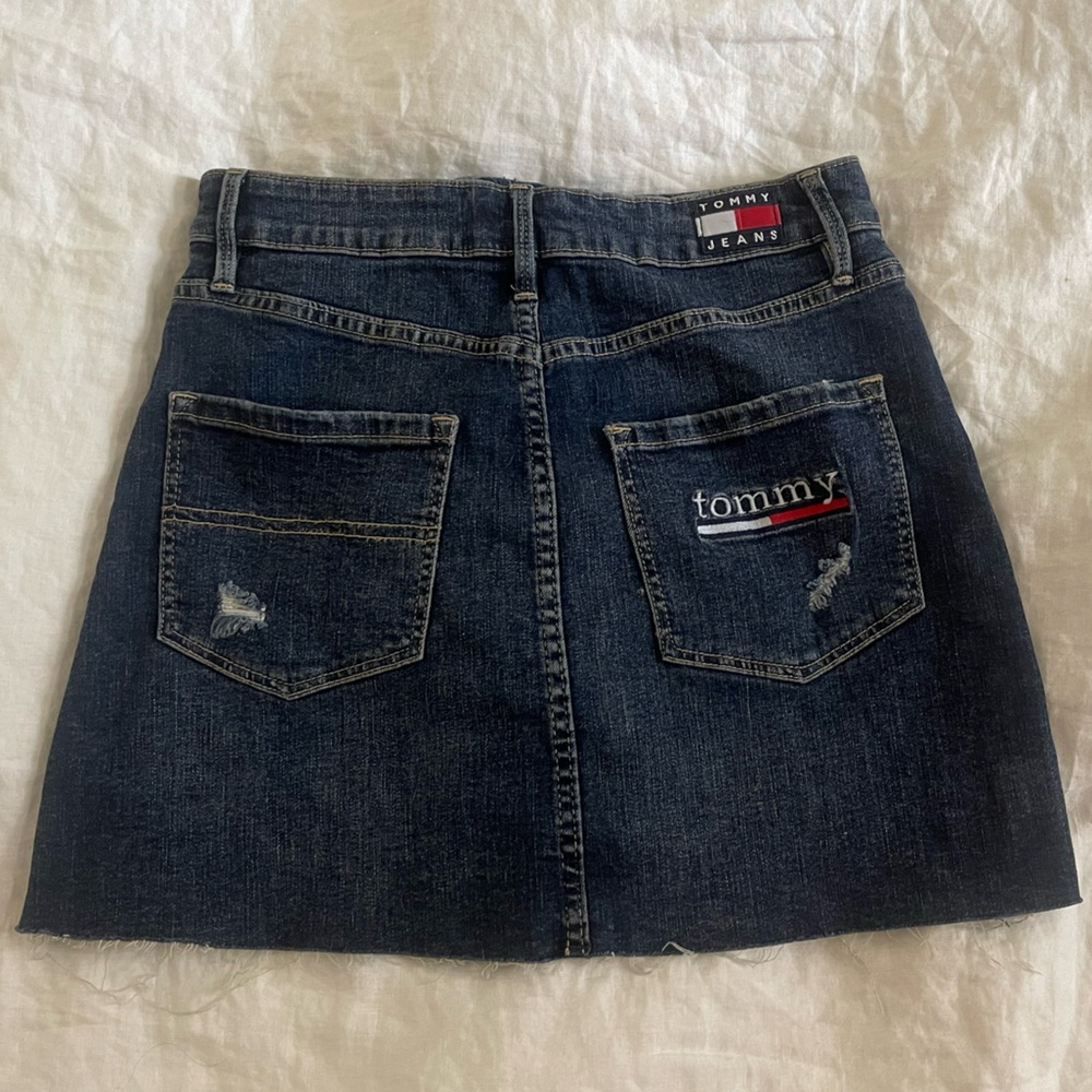Tommy Hilfiger Dark Blue Denim Skirt